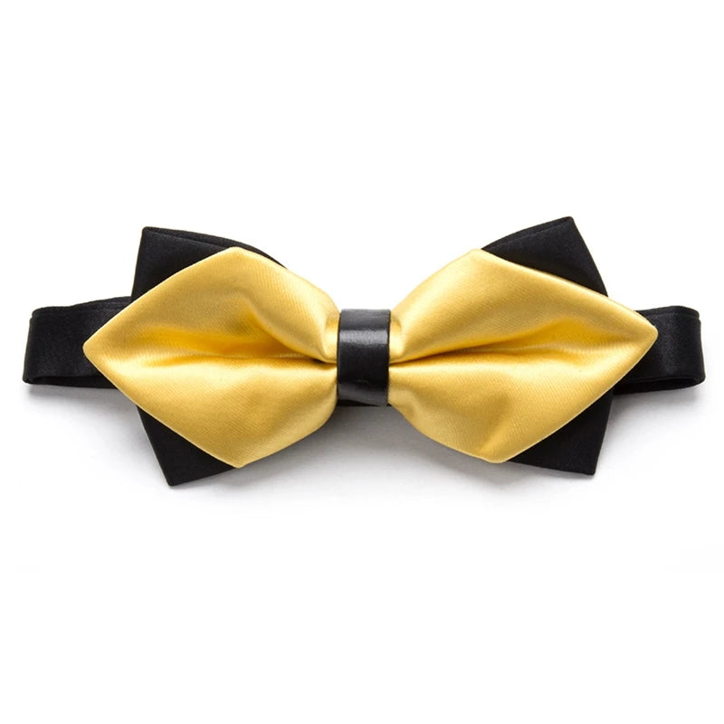 Men Ties Solid Fashion Butterfly Party Wedding Black Red Bow Tie Boys Qme