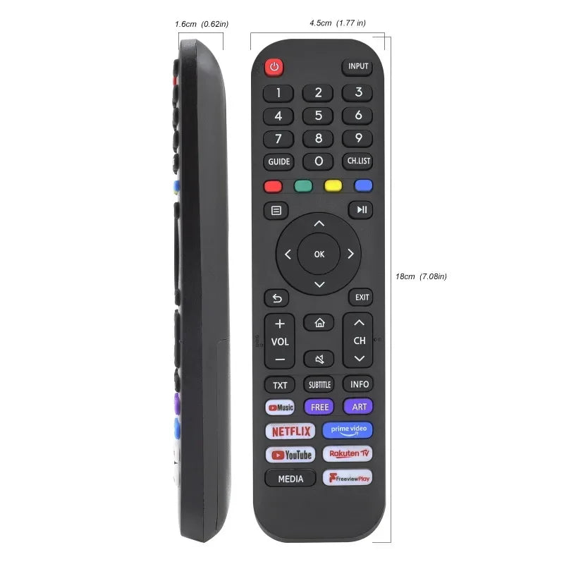 Universal Remote for All Hisense TV Remote Replacement Smart TV Remote for Hisense 4K UHD Android Smart TV with Netflix Prime Qme