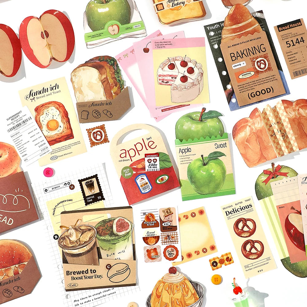20 pcs Plant Flower Leaf Decorative Sticker Hand Account Material Sticker Pack For Scrapbooking Label Diary Stationery Stickers Qme