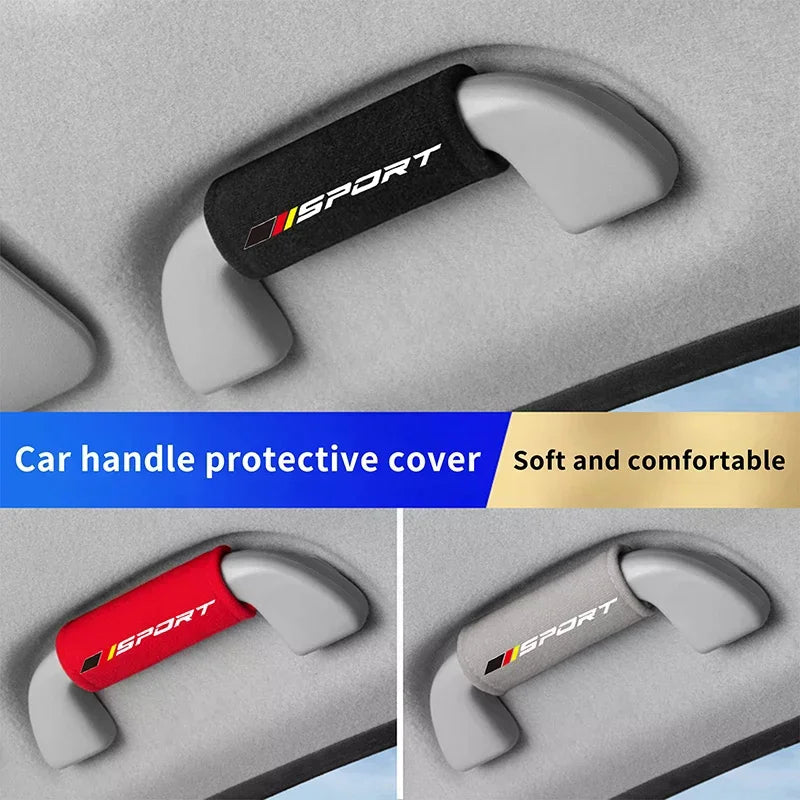 Fluff Car Roof Door Handle Protector Armrest Cover Fit Vehicle Use Qme