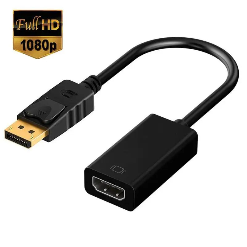 4K Displayport Compatible Video Audio Cable Adapter Computer HDTV Qme