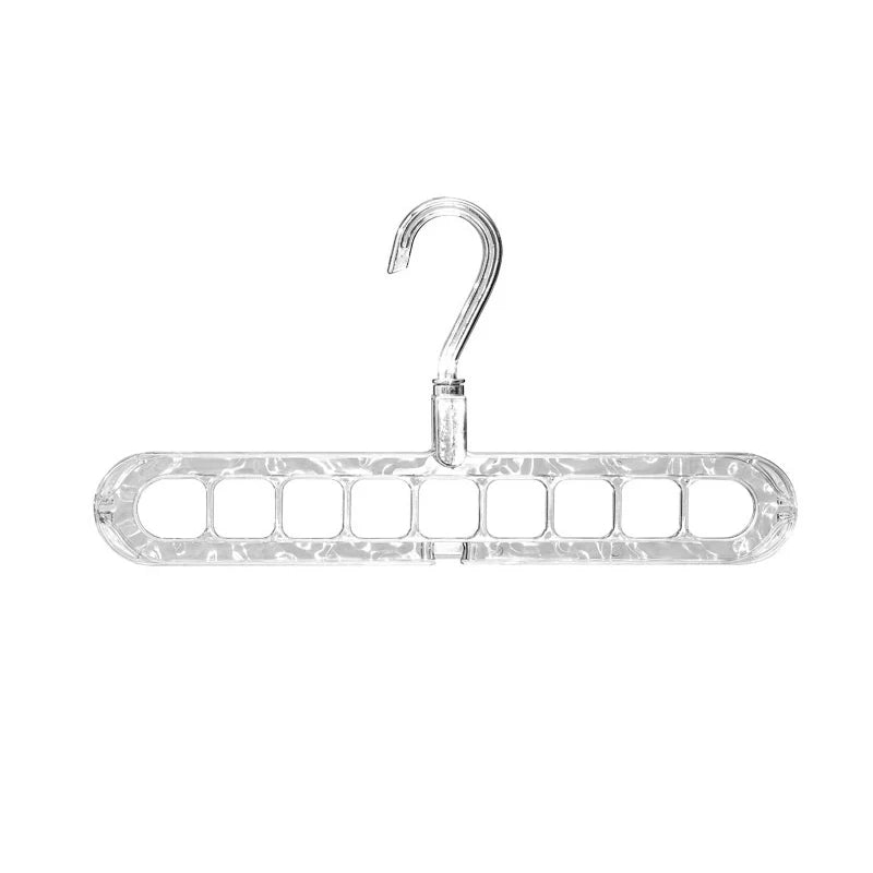 CC11Nine-hole Clothes Hanger Household Red Plastic Multi-function Qme A