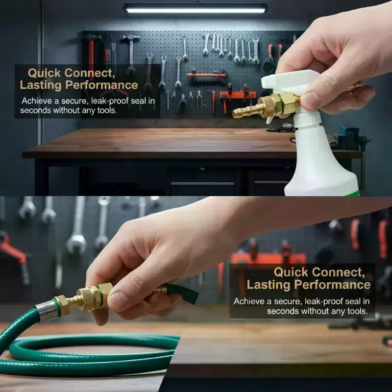 Agricultural Hose Connector Brass Swivel Joint Pressure Sprayer Pipe Qme