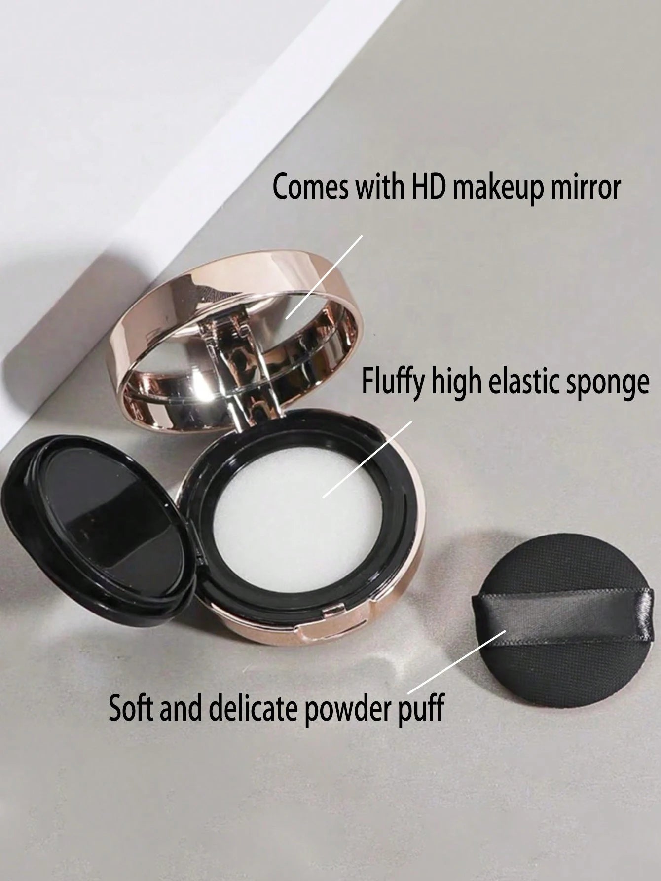 Mini Portable Air Cushion Box Fashionable Exquisite Small Powder Puff Qme