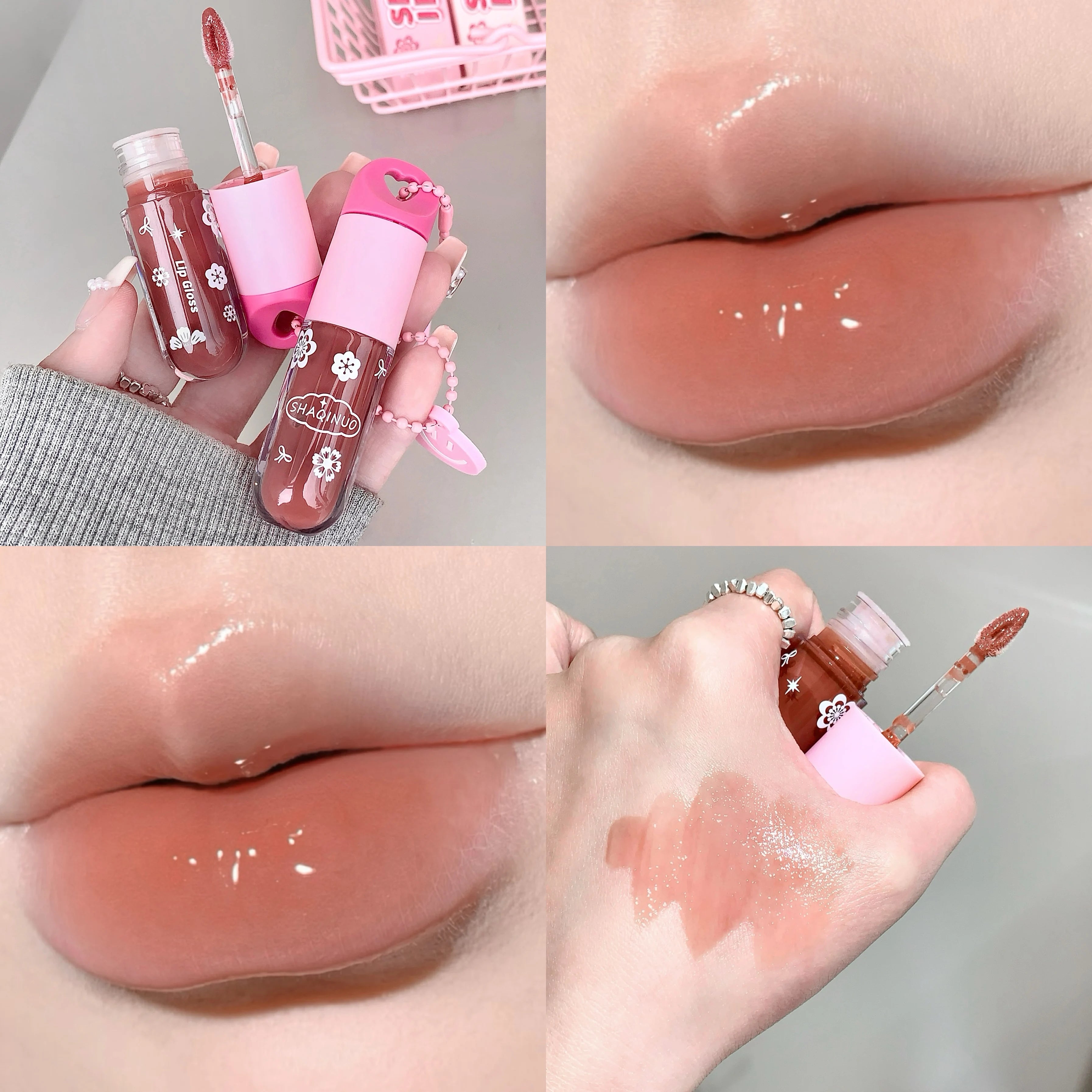 SHAQINUO Water-based Lip Gloss Moisturizing Tinted Balm Lasting Qme S9023-6