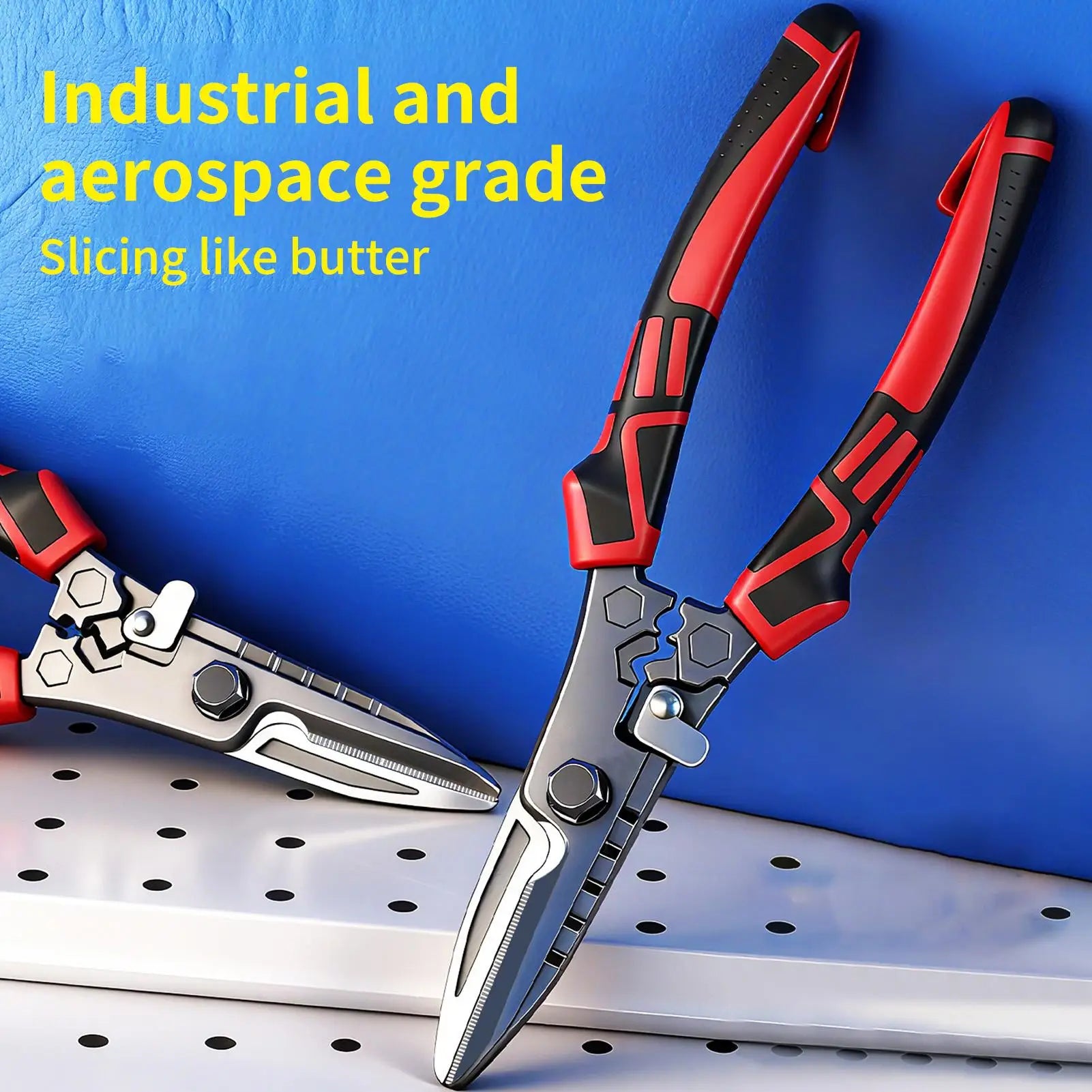 Metal Shears Aviation Cutter Steel Snip For Metal Sheet Tin Stainless Steel Aluminum Copper Wire Industrial Construction Qme
