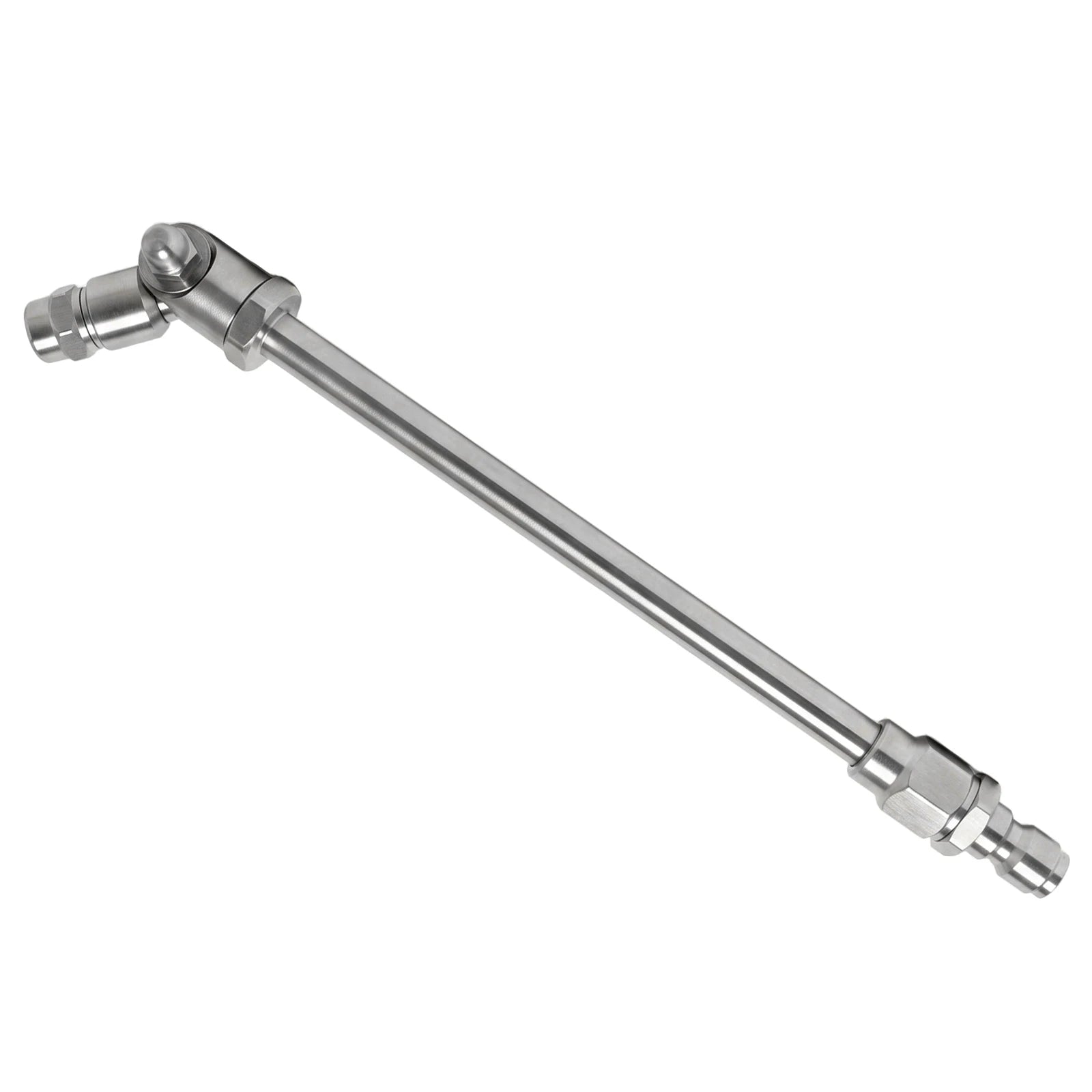 360° Swivel AC Cleaning Wand with 1/4 Quick Plug Stainless Steel Rotating Spray Nozzle Adjustable for Auto Underbody Cleaning Qme Style C