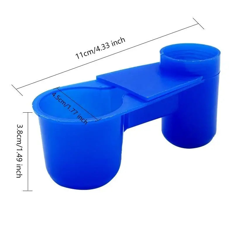 20PCS Pigeons Bird Drinker Feeder Fit For Soda Pop Water Bottle Cup For Chicken Birds Feeder Trough Animal Feeding Accessories Qme