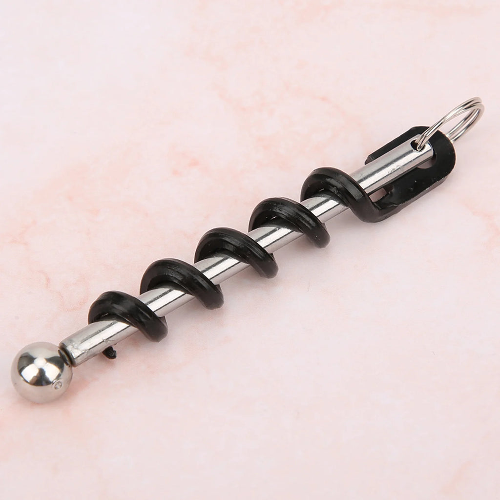 2PCS Portable Stainless Steel Wine Bottle Opener Beer Corkscrew Black Bar Tool Kitchen Accessories Party Supplies Qme