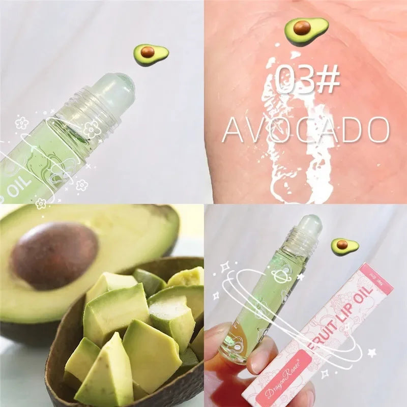 Fruit Lip Gloss Transparent Lip Oil Moisturizing Reducing Lip Lines Nourishes Lips Waterproof Long-lasting Liquid Lips Cosmetics Qme 03