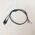 3PCS OSD Menu Camera Cable 5-Way Switch Control Tail Cable BNC+DC Power Video Cable Qme Black