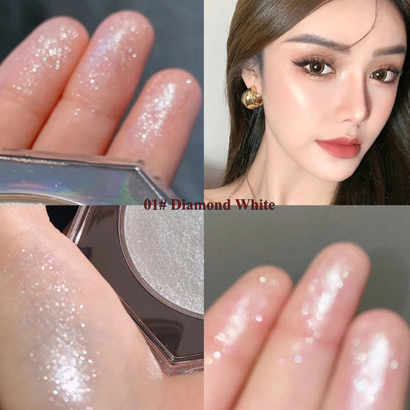 Highlighter Makeup Palette Glitter Face Body Cheek Diamond Shimmer Qme 01
