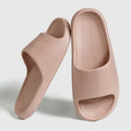 Women Thick Platform Cloud Slippers Summer Beach Eva Soft Sole Slide Sandals Leisure Men Ladies Indoor Bathroom Anti-slip Shoes Qme B-Pink 38-39