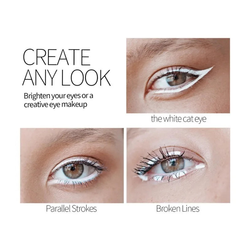 Three-pack Eyeliner White Long-lasting Waterproof Sweat-proof Easy Qme