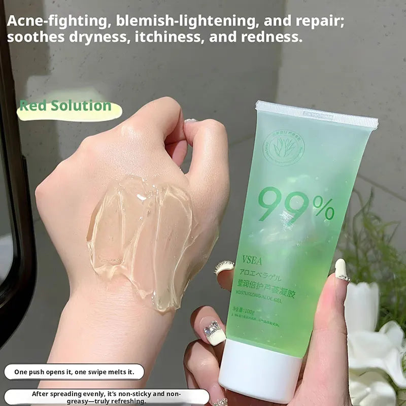 Moisturizing Aloe Gel Lightening Hydrating Soothing Natural Organic Qme