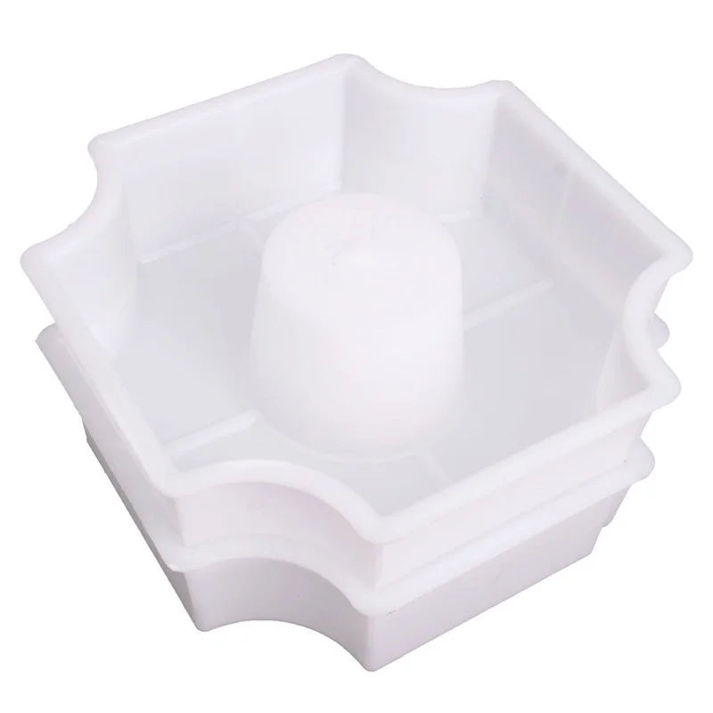Medium Hole Grass Planting Brick Mold DIY Paths Middle Hole SHape Garden Paths Plastic Brick Mold Paving Pavement Walkway Molds Qme