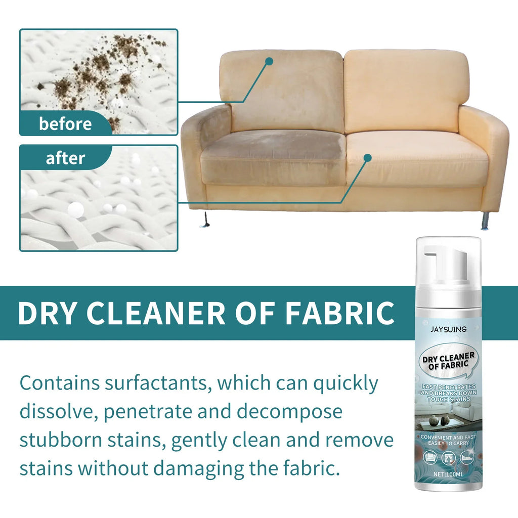 Fabric Couch Dry Cleaner Fabric Furniture Cleaning Foam Mattress Decontamination Carpet Curtain Stain Remover Dry Cleaning Agent Qme