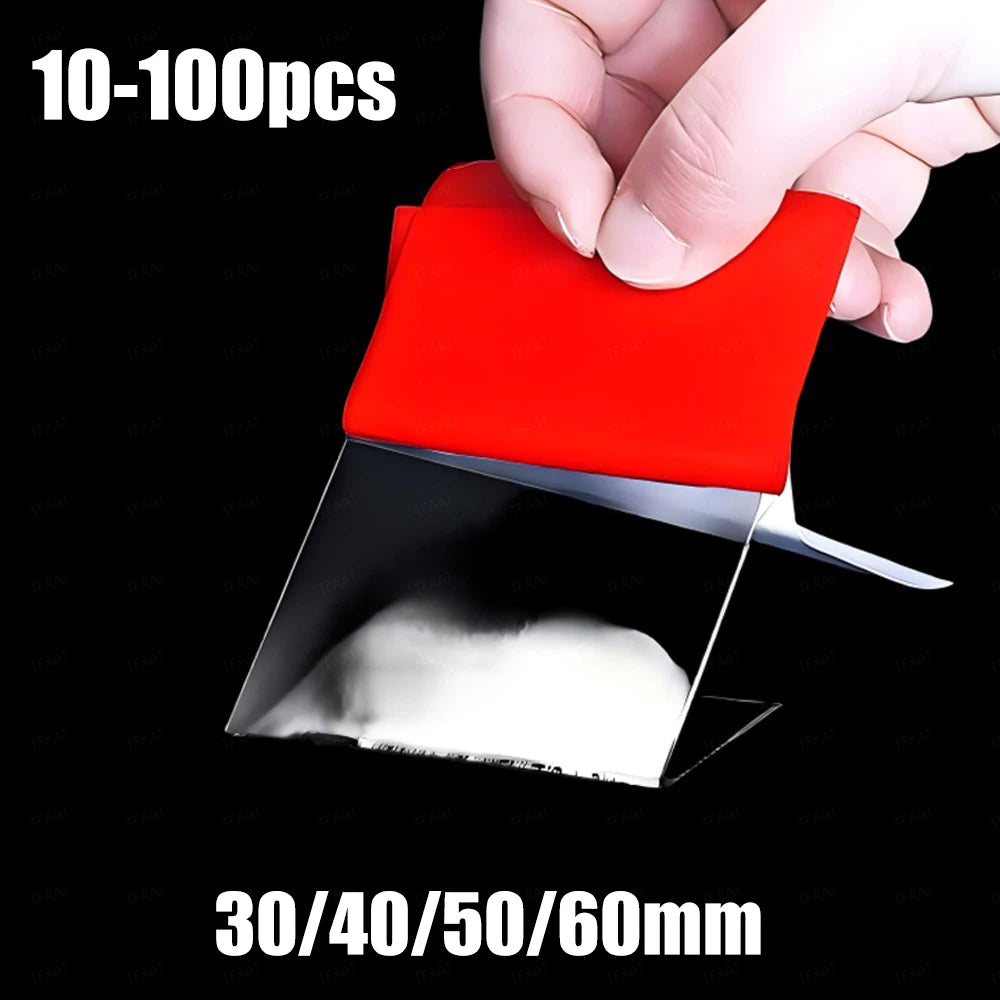 10-100pcs Double Sided Self Adhesive Tape Transparent Acrylic Square Round Strong Pad Heavy Duty Mounting Tape Multiple Size Qme