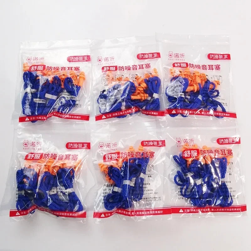 5 Pair Soft Foam Earplug for Sleep, Noise Reduction, Anti - Interference, Noise Insulation Prevention Qme