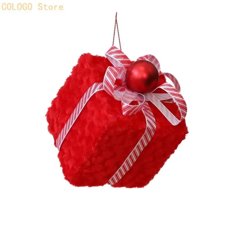 Soft Velvety Christmas Tree Decors Holiday Hanging Ornament Qme red gift bag China Mainland