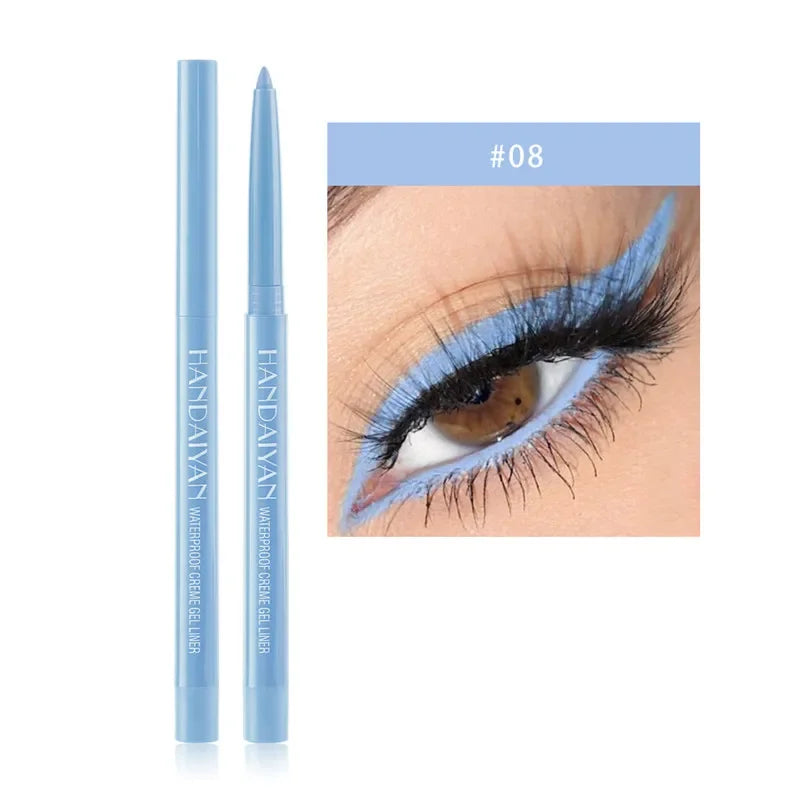 20 Colors Waterproof Matte Eyeliner Gel Long Lasting Professional Sweatproof Non-smudge Multicolor Ultra-fine Eyeliner Pencil Qme 8