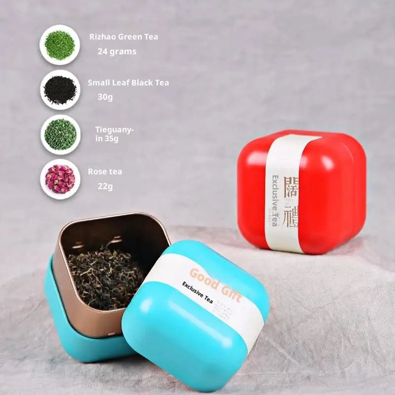 Portable Solid Mini Tin Box Packaging Tea Sealed Jar Jewelry Candy Qme