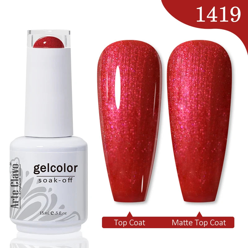 Arte Clavo Gel Nail Polishes Pink Nude Hybrid Lak Manicure