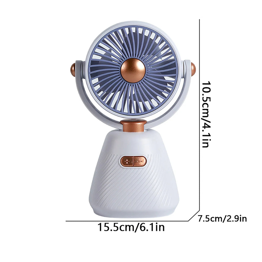 USB Rechargeable Portable Quiet Table Fan for Classroom Office Use Rechargeable Portable Mini Summer Outdoor Essential Qme