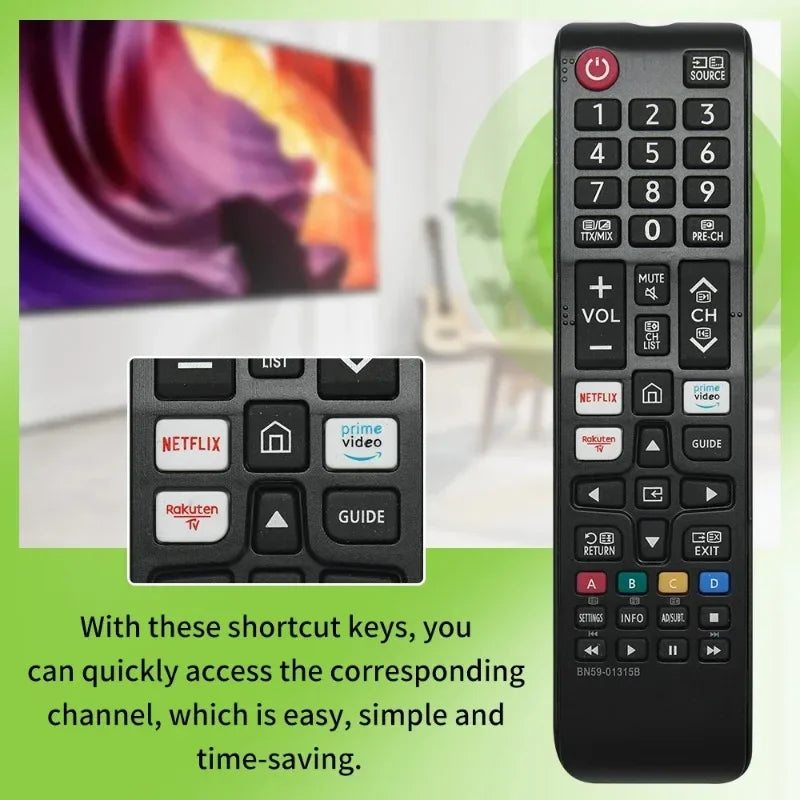 BN59 01315B For Samsung Remote Control Compatible with UE43RU7100 UE49RU7100 UE50RU7100 UE55RU7100 UE75RU7100 UE43RU7105 UE43RU7 Qme
