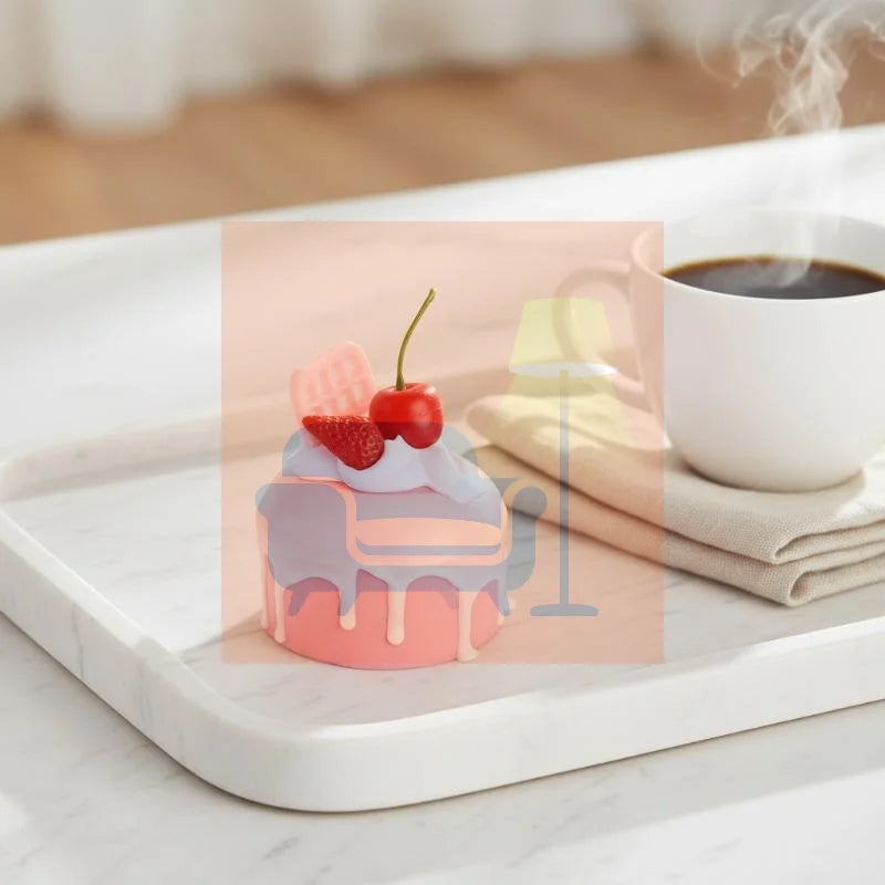 1pcs Fake Cake Soft Flavor Cake Model Simulation Props Food Model Cabinet Decoration Wedding Props Scale Model Decoration Qme