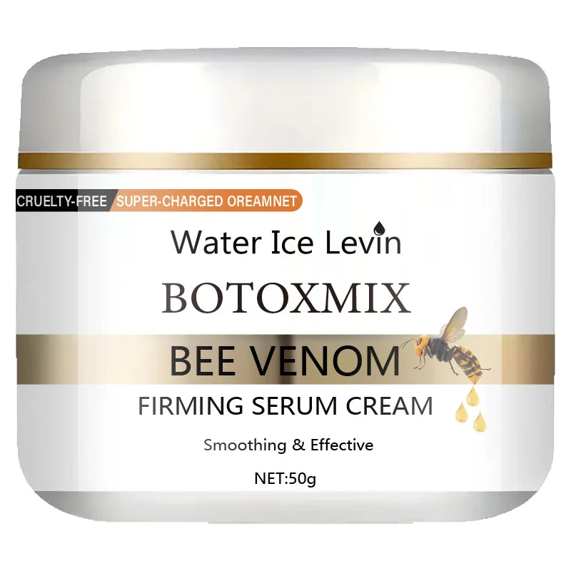 50g Instant Facial Bee Venom Lifting Cream, Smooths Fine Lines and Wrinkles, Moisturizes and Firms, with a Silky Texture Suitable for All Skin Types Qme One Bottle 50g