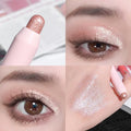 Pearlescent Eye Shadow Pen Glitter Eyeline Waterproof No smudging Highlight Eyeshadow Penlic Silkworm Liner Pen Shimmer Cosmetic Qme 02