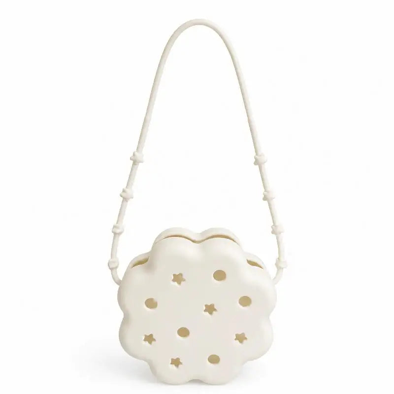 Silicone Soap Bag Hanging Aroma Beads Storage Box Hollow Water Draining Fragrance Holder For Bathroom Closet Car Home Use Qme Beige