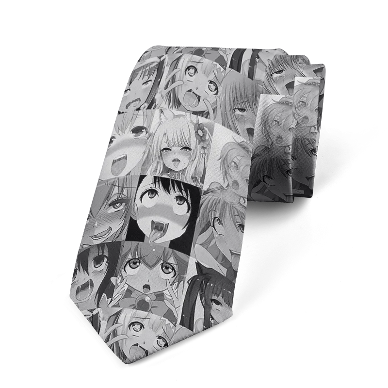Anime Cartoon Printing Men's Tie Unisex Casual Creative Novelty Qme style2