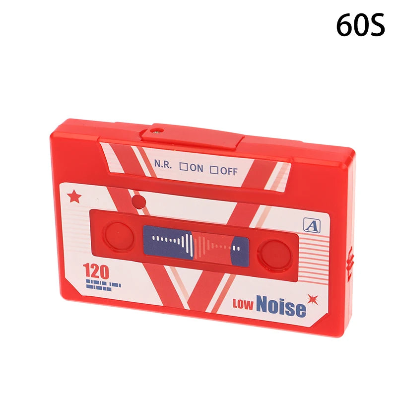 Creative Plastic Voice Recording Cassette Tape 60/300 Seconds Voice Recorder Greeting Card Small gifts Qme style 22