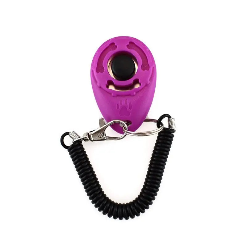Key Chain Dog Training Clicker Aid Repeller Supplies Adjustable Wrist Qme A6