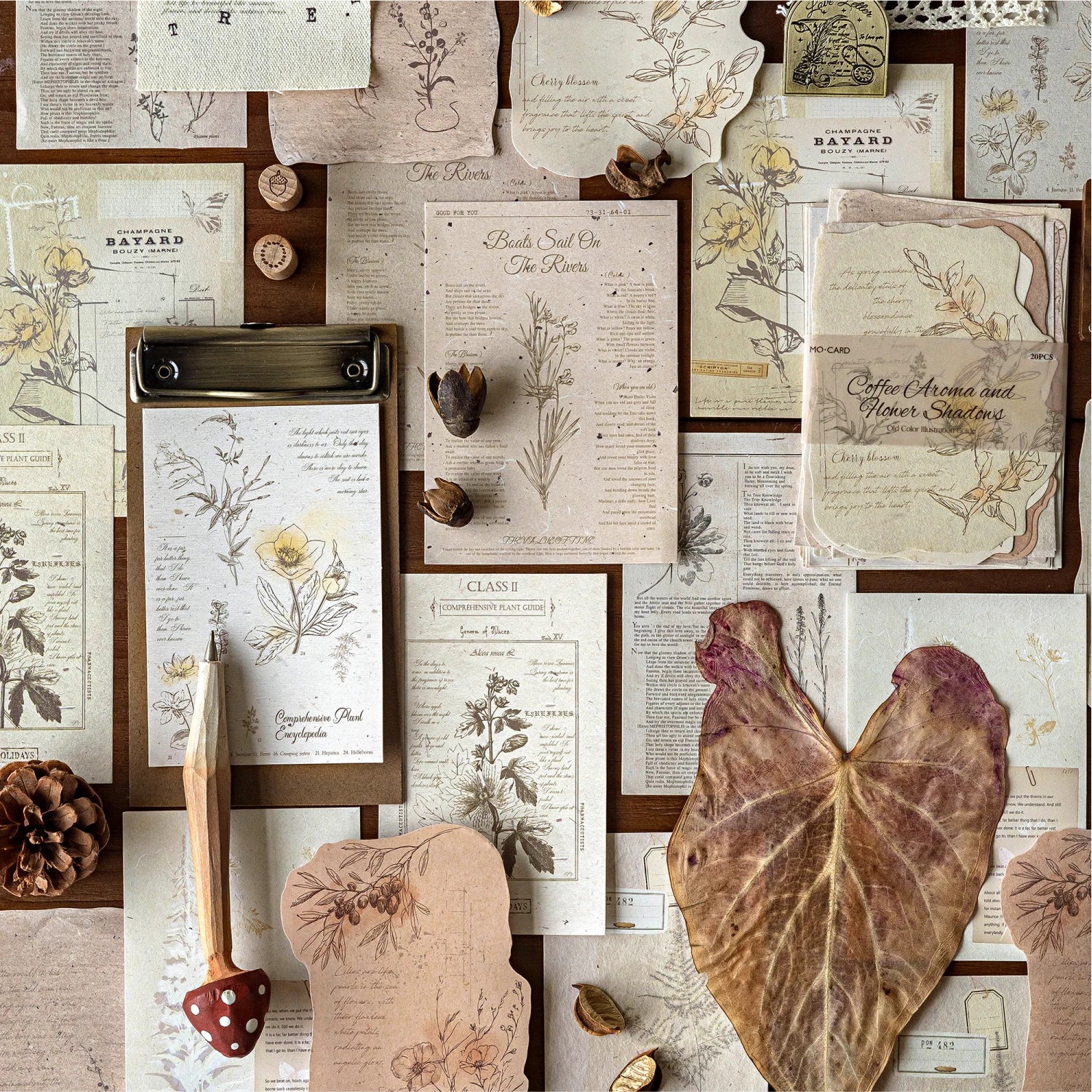 TIANZI 20/120 Pcs Vintage Aesthetic Scrapbooking Paper Diary Album Junk Journal Supplies Handmade Planner Material for Crafting Qme