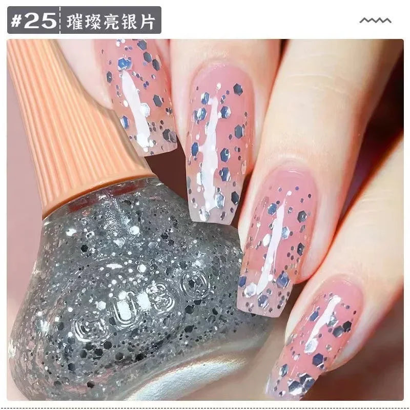 45 Colors Nail Polish Oil-based Nails No-bake Quick Dry Non-tear