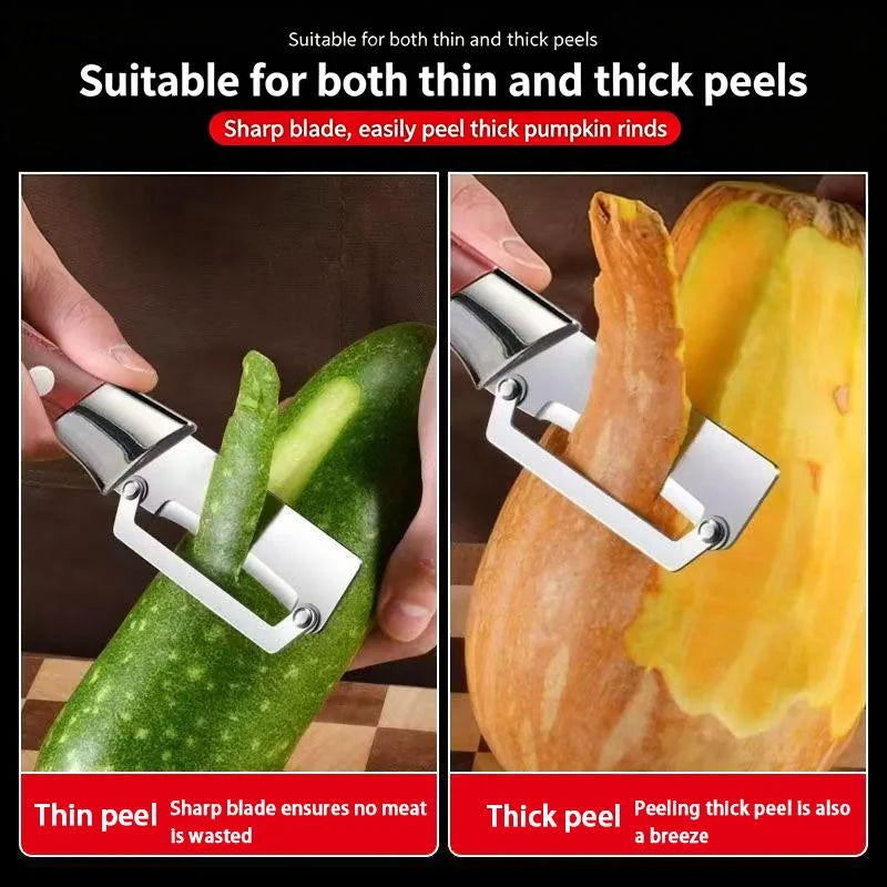 Stainless Steel Peeler Plastic Handle Peeling Slicing Fruits Qme