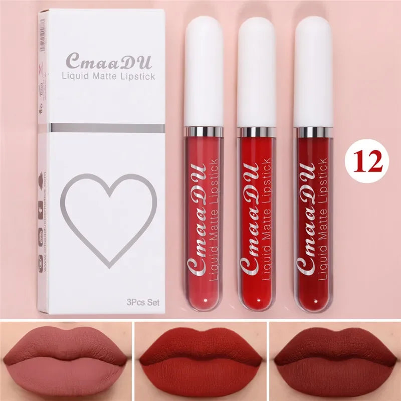 6 Colors Fashion Matte Lip Gloss Sets Natural Moisturize Waterproof