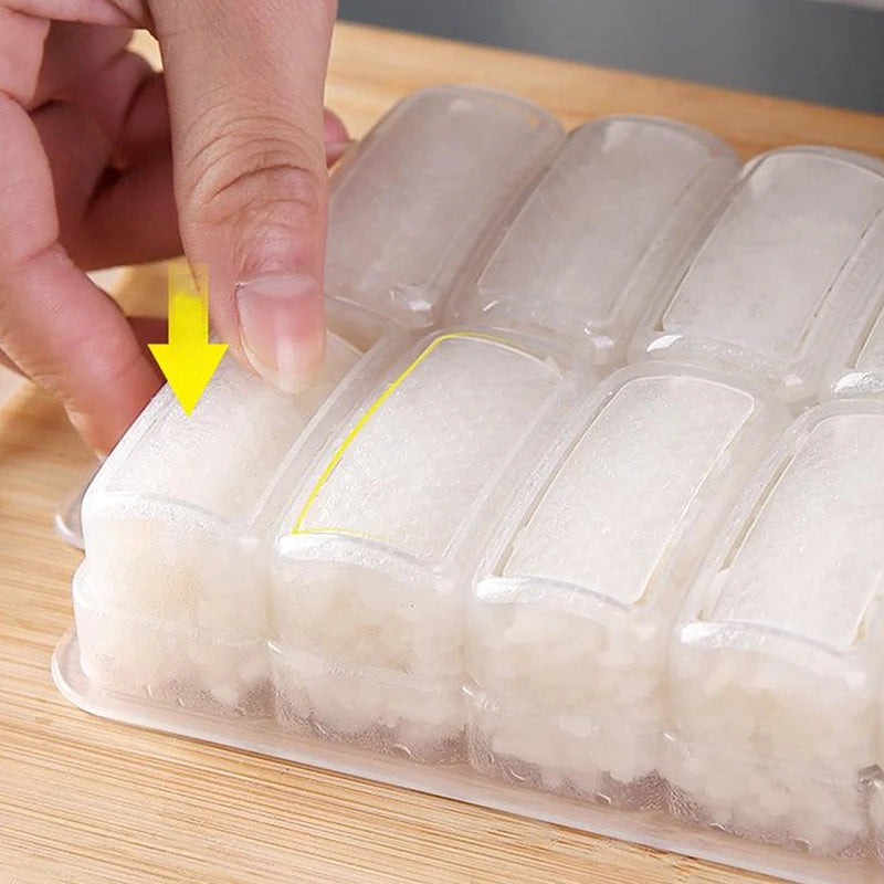 5 10 Grids Sushi Non-stick Pressure Storage Box Rice Ball Mold Lunch Qme