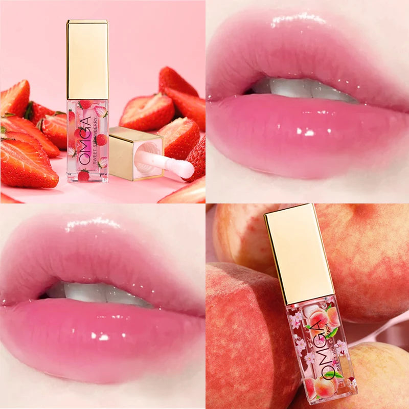 Waterproof Fruity Lip Gloss Deep Moisturizing Long-lasting Makeup Qme