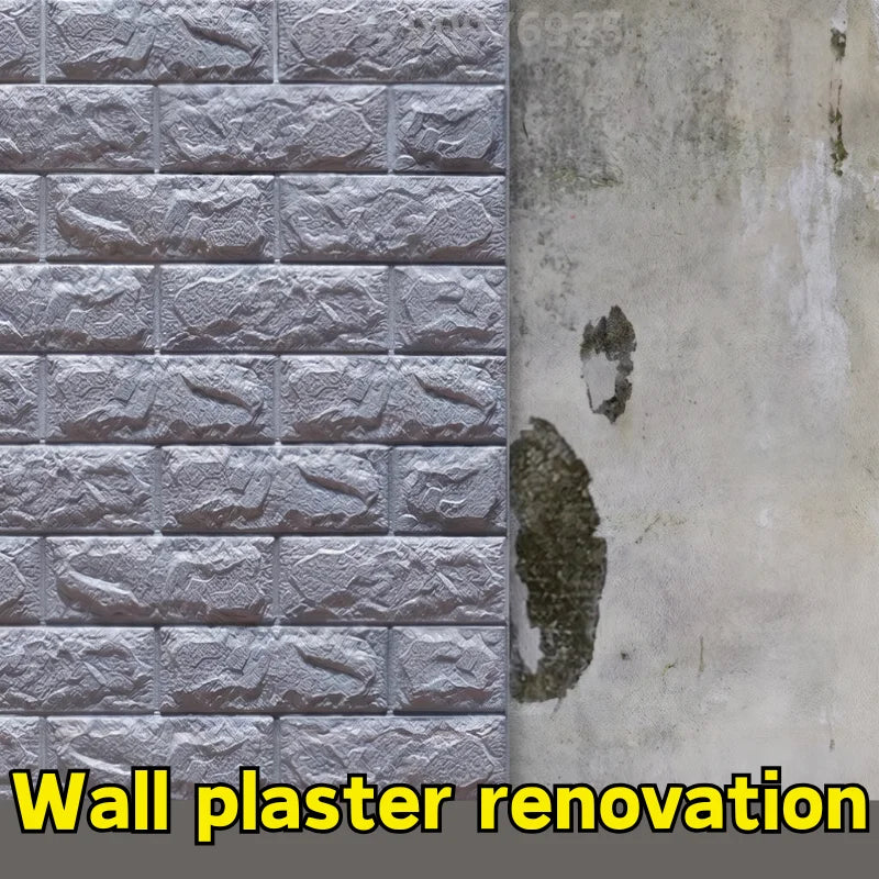 Stain Resistant Foam Brick Wallpaper 38 5x35cm Self Adhesive Wall Qme