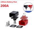 2PCS 200A All-Copper Lithium Battery Energy Storage Terminal Battery Connector Battery Storage Terminal Post Qme Default Title