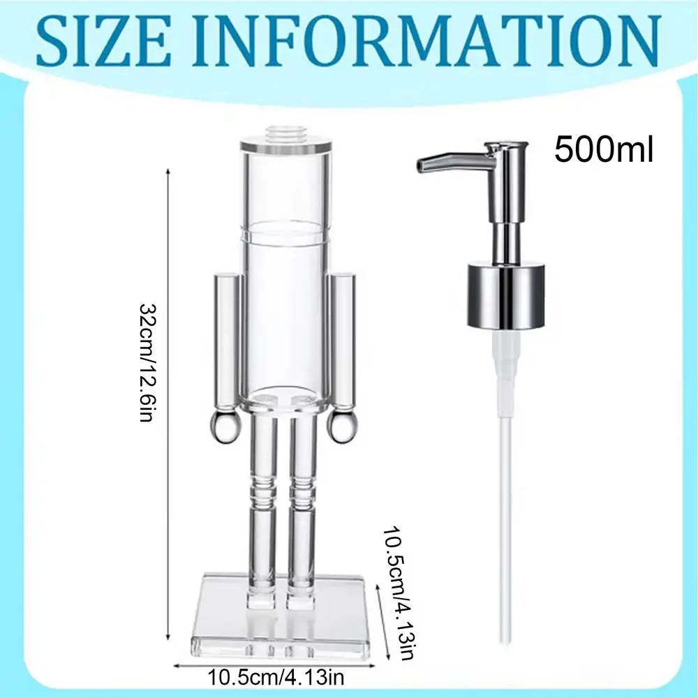 Nutcracker Hand Soap Dispenser Refillable Toner Bottle Christmas Qme 500ml China Mainland