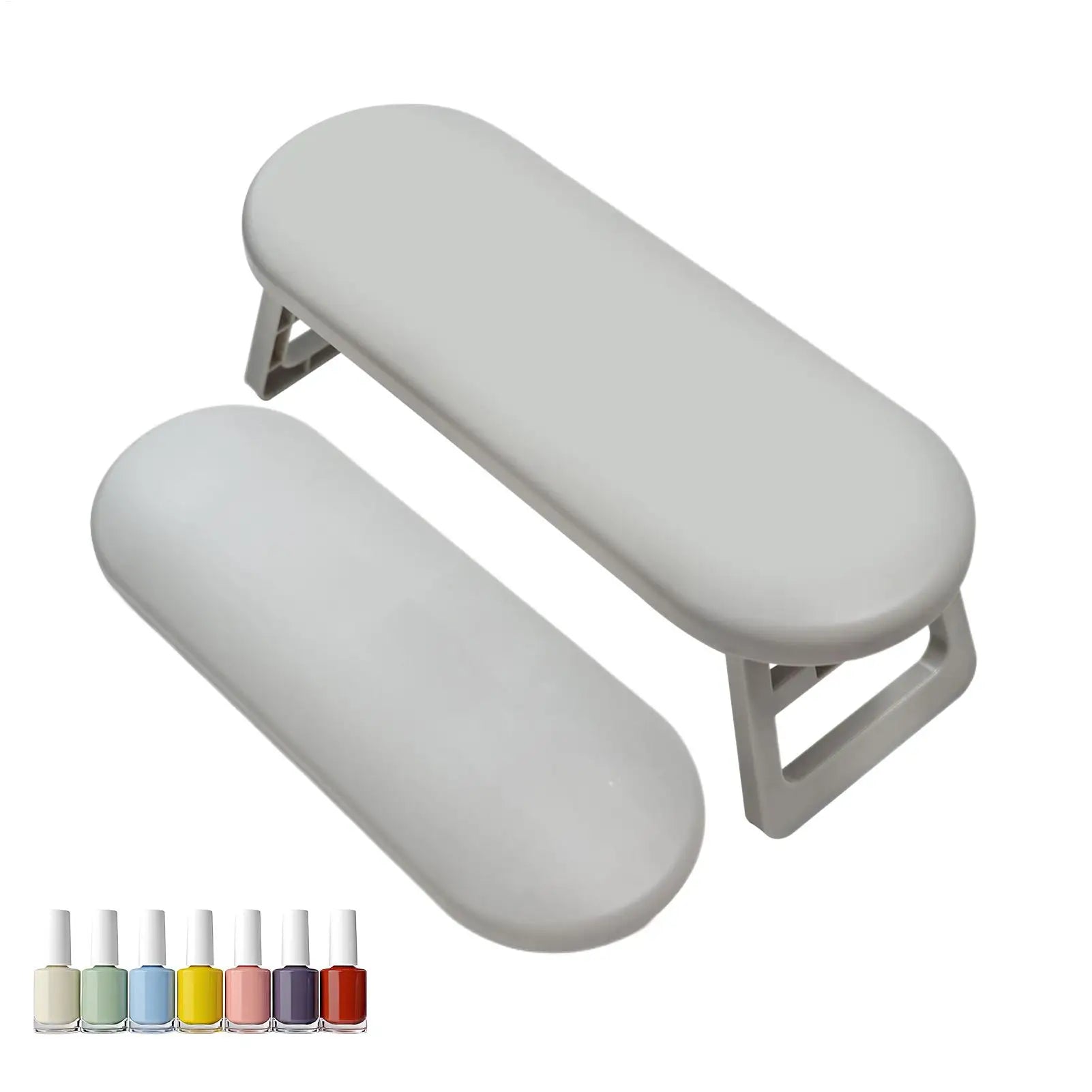 Arm Rest for Nails Tech Portable Salon Manicure Arm Cushion Non-Slip Foldable Hand Rest for Professionals Beginners Work Station Qme
