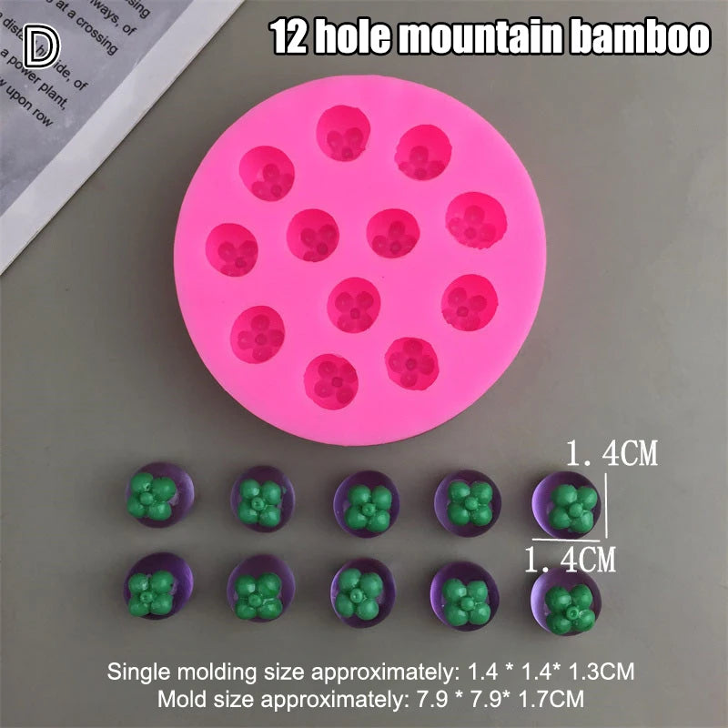 Silicone Fruit Molds Cake Decorating 3D Chocolate Fondant Decorative Qme D