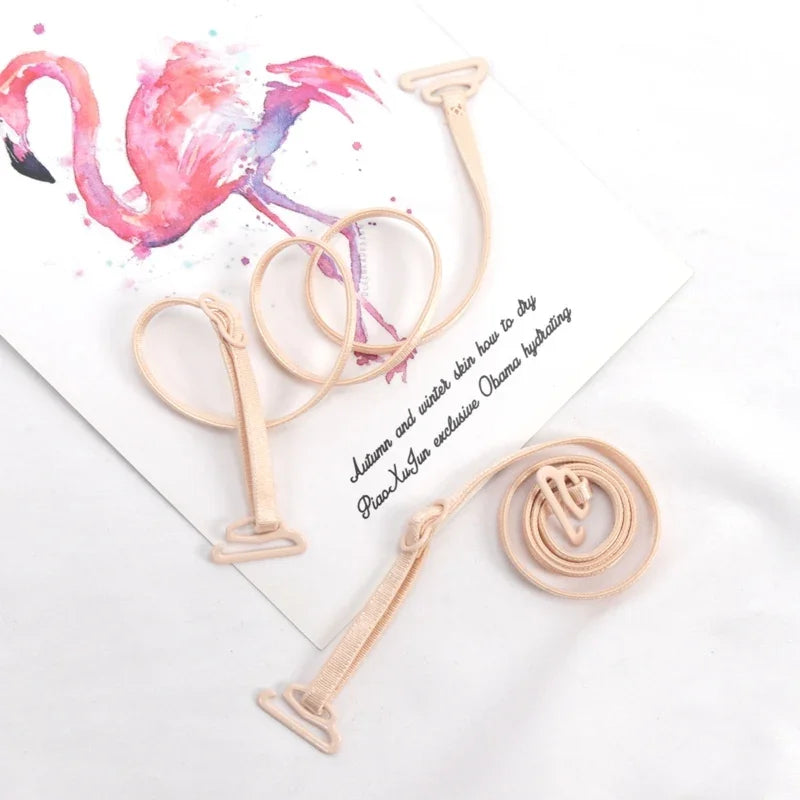 Portable Elastic Nylon Bra Straps Women Thin Spaghetti Strap Qme skin 42-0.5cm China Mainland