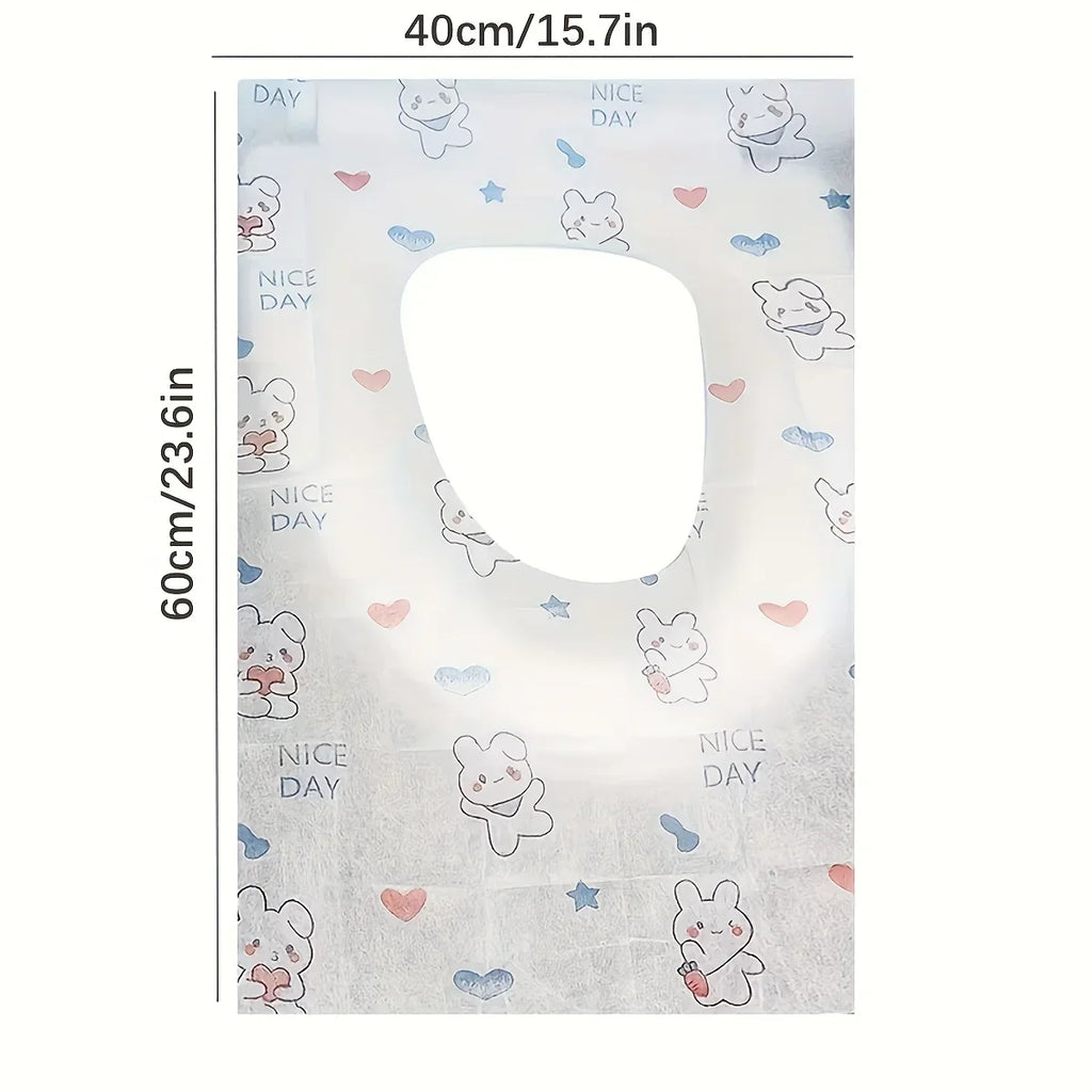 70/40/10Pcs Disposable Toilet Seat Covers for Travel Public Bathrooms Airplane Hygiene Universal Fit All Ages Potty Training Qme