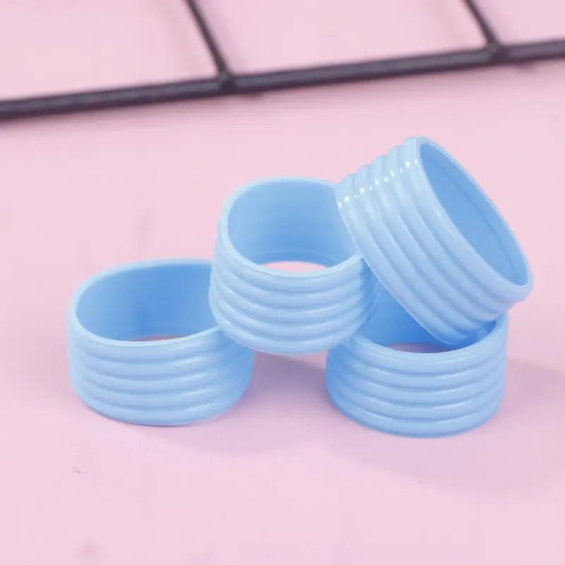 Lot Silicone Tennis Racket Grip Ring Handle Closure Rubber Qme Blue